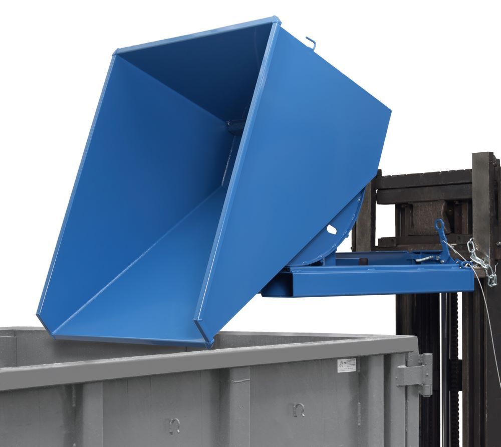 Fetra Selbstkipper 6060 RAL5007 Maße 1141 x 833 x 1294 mm Produktbild Fetra Selbstkipper 6060 RAL5007 Maße 1141 x 833 x 1294 mm bild 2