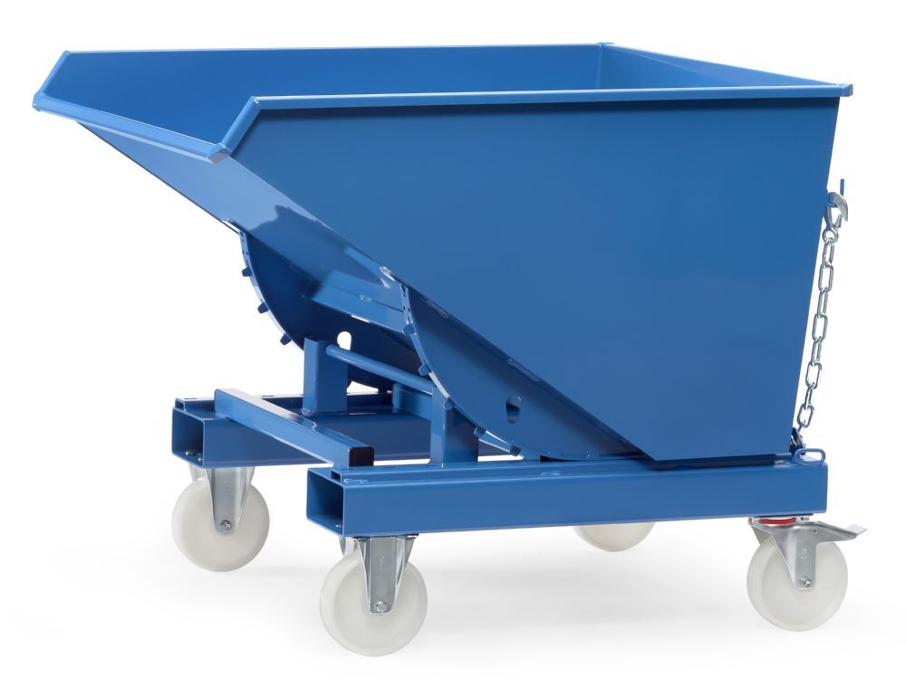 Fetra Selbstkipper 6060 RAL5007 Maße 1141 x 833 x 1294 mm Produktbild Fetra Selbstkipper 6060 RAL5007 Maße 1141 x 833 x 1294 mm bild 3