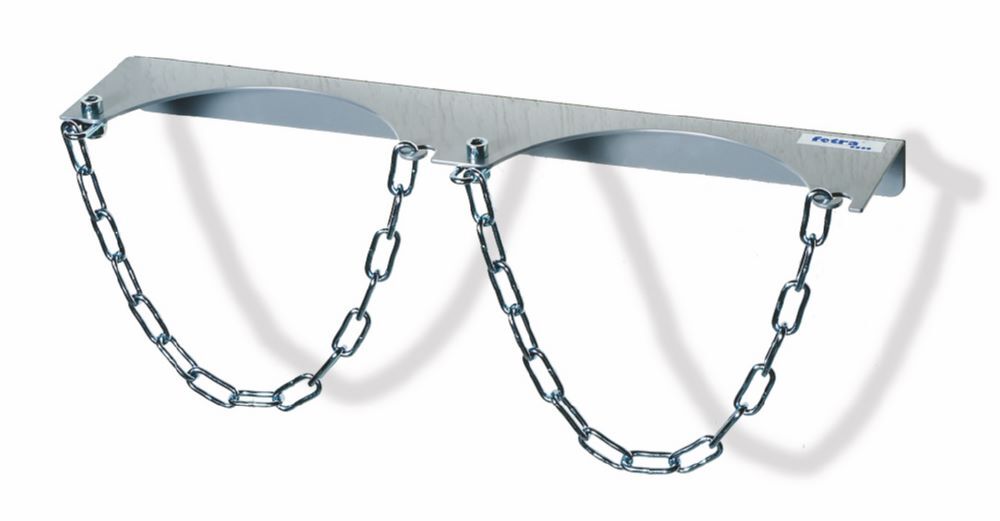 Fetra Stahlflaschen Wandhalterung für 2 Flaschen Durchmesser 140 mm Produktbild Fetra Stahlflaschen Wandhalterung für 2 Flaschen Durchmesser 140 mm