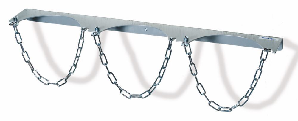 Fetra Stahlflaschen Wandhalterung für 3 Flaschen Durchmesser 140 mm Produktbild Fetra Stahlflaschen Wandhalterung für 3 Flaschen Durchmesser 140 mm