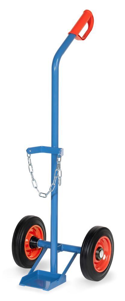 Fetra Stahlflaschenkarre 51091 blau RAL 5007 Produktbild Fetra Stahlflaschenkarre 51091 blau RAL 5007