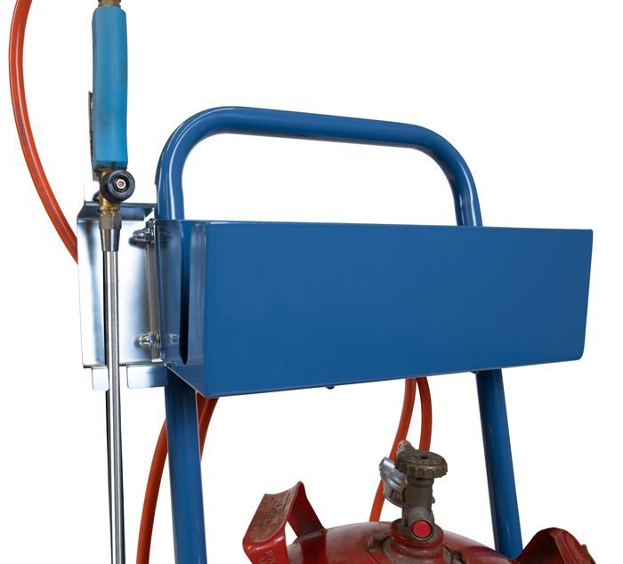 FETRA Stahlflaschenroller 51162 Vollgummi-Bereifung 75 x 25 mm Tragkraft 80 kg Produktbild FETRA Stahlflaschenroller 51162 Vollgummi-Bereifung 75 x 25 mm Tragkraft 80 kg bild 2