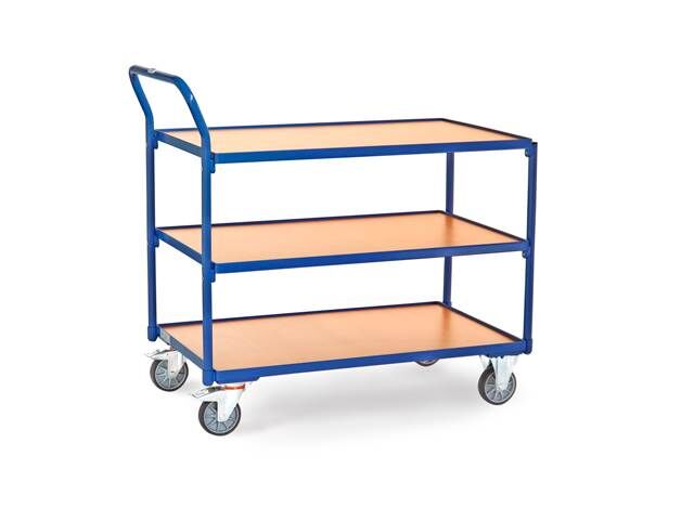 Fetra Tischwagen mit 3 Böden 1200 x 800 mm Produktbild Fetra Tischwagen mit 3 Böden 1200 x 800 mm