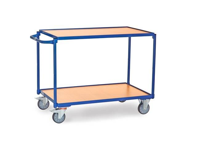 Fetra Tischwagen mit 2 Böden 1200 x 800 mm Tragkraft 300 kg Produktbild Fetra Tischwagen mit 2 Böden 1200 x 800 mm Tragkraft 300 kg
