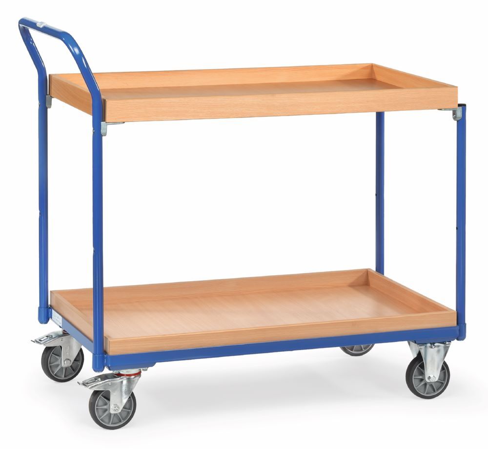 Fetra Tischwagen 3760 2 Kästen mit 45 mm hohem Rand Produktbild Fetra Tischwagen 3760 2 Kästen mit 45 mm hohem Rand