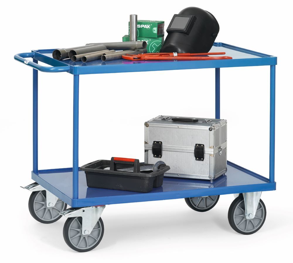 Fetra Tischwagen 2402W Stahlblech Wanne Gesamtlänge 1197 mm Produktbild Fetra Tischwagen 2402W Stahlblech Wanne Gesamtlänge 1197 mm bild 2