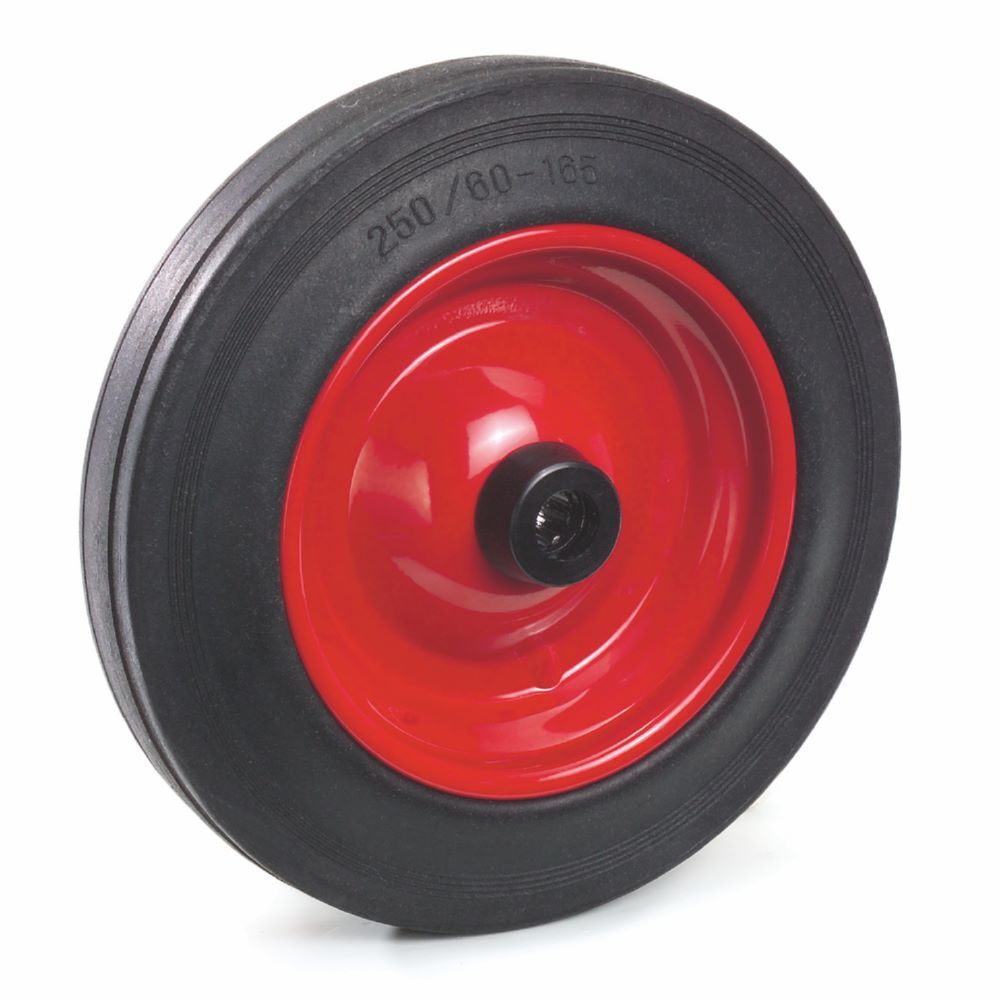 Fetra Vollgummirad auf Stahlblech-Felge 250 x 60 mm Produktbild Fetra Vollgummirad auf Stahlblech-Felge 250 x 60 mm