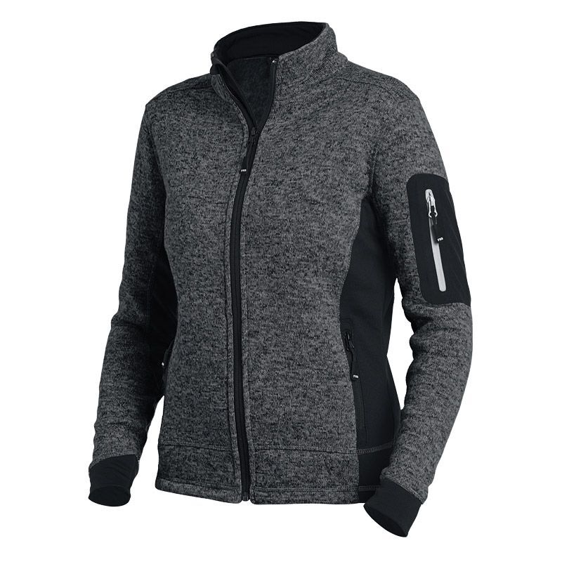 FHB MARIEKE Strick-Fleece-Jacke Damen, anthrazit-schwarz, Gr. 2XL FHB MARIEKE Strick-Fleece-Jacke Damen, anthrazit-schwarz, Gr. 2XL