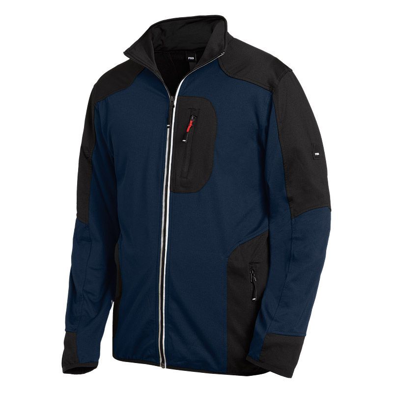 FHB RALF Jersey-Fleece-Jacke FHB Fastdry, marine-schwarz, Gr. L Produktbild FHB RALF Jersey-Fleece-Jacke FHB Fastdry, marine-schwarz, Gr. L