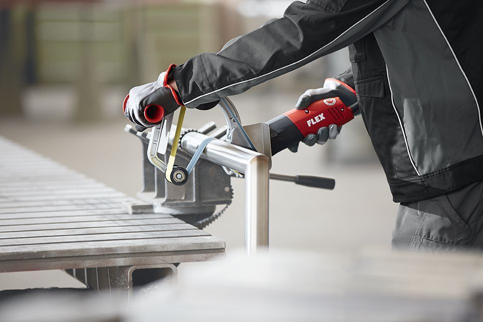 FLEX Satiniermaschine und Rohrbandschleifer TRINOXFLEX im Set Produktbild FLEX Satiniermaschine und Rohrbandschleifer TRINOXFLEX im Set bild 5