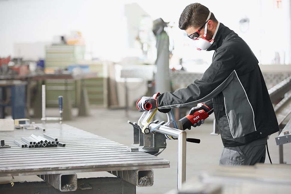 FLEX Satiniermaschine und Rohrbandschleifer TRINOXFLEX im Set Produktbild FLEX Satiniermaschine und Rohrbandschleifer TRINOXFLEX im Set bild 6