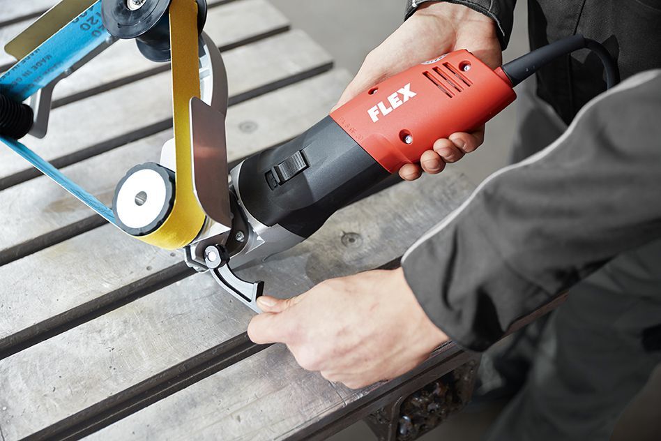FLEX Satiniermaschine und Rohrbandschleifer TRINOXFLEX im Set Produktbild FLEX Satiniermaschine und Rohrbandschleifer TRINOXFLEX im Set bild 8