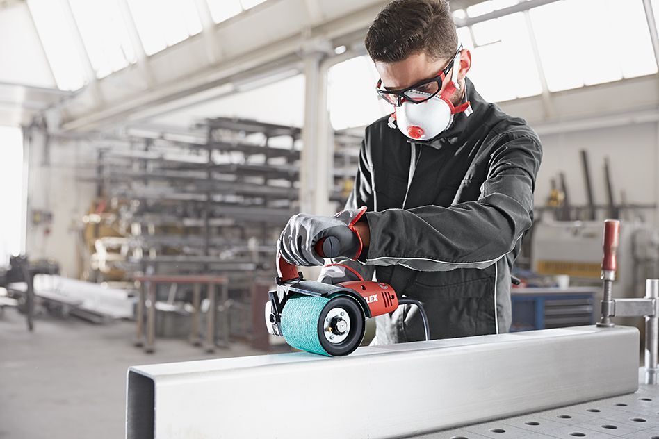 FLEX Satiniermaschine und Rohrbandschleifer TRINOXFLEX im Set Produktbild FLEX Satiniermaschine und Rohrbandschleifer TRINOXFLEX im Set bild 17