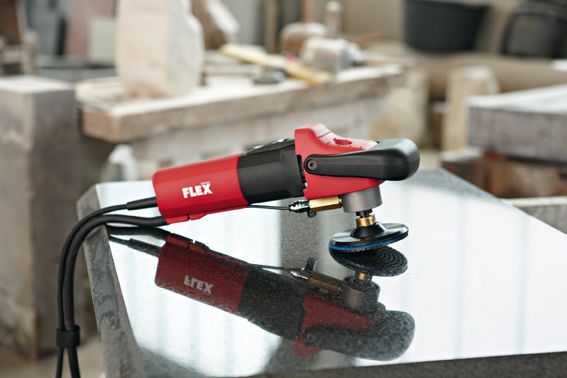 FLEX 1150 Watt Nass-Steinpolierer mit variabler Drehzahl und PRCD-Schalter, 115 mm FLEX 1150 Watt Nass-Steinpolierer mit variabler Drehzahl und PRCD-Schalter, 115 mm