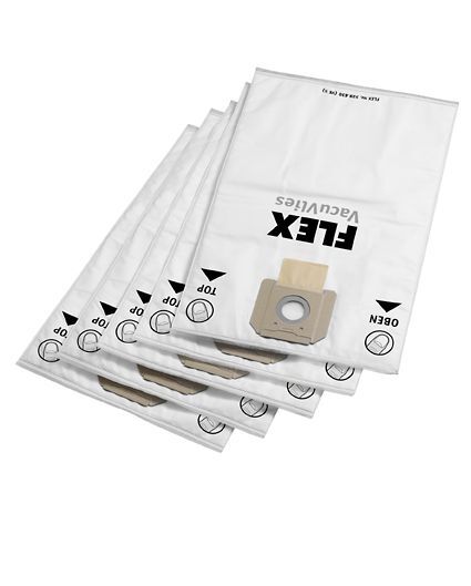FLEX Vlies Filtersäcke 5 Stück für Sauger Produktbild FLEX Vlies Filtersäcke 5 Stück für Sauger