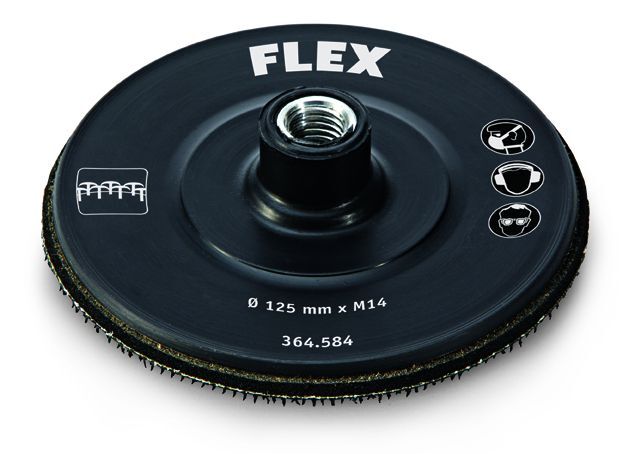 FLEX Schleifteller mit Klettbelag "Hook" 125 Ø x M 14 Typ: Klett Hook Produktbild FLEX Schleifteller mit Klettbelag "Hook" 125 Ø x M 14 Typ: Klett Hook