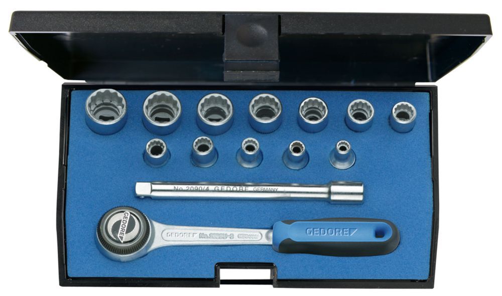 GEDORE Steckschlüssel-Satz 1/4" 14-tlg UD-Profil 4-13 mm Produktbild GEDORE Steckschlüssel-Satz 1/4" 14-tlg UD-Profil 4-13 mm
