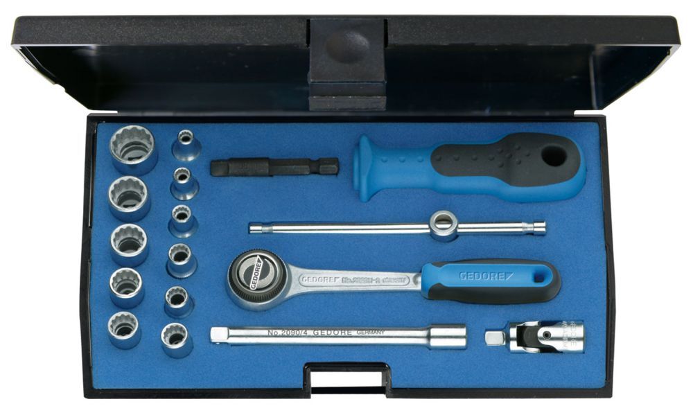 GEDORE Steckschlüssel-Satz 1/4" 17-tlg UD-Profil 4-13 mm Produktbild GEDORE Steckschlüssel-Satz 1/4" 17-tlg UD-Profil 4-13 mm