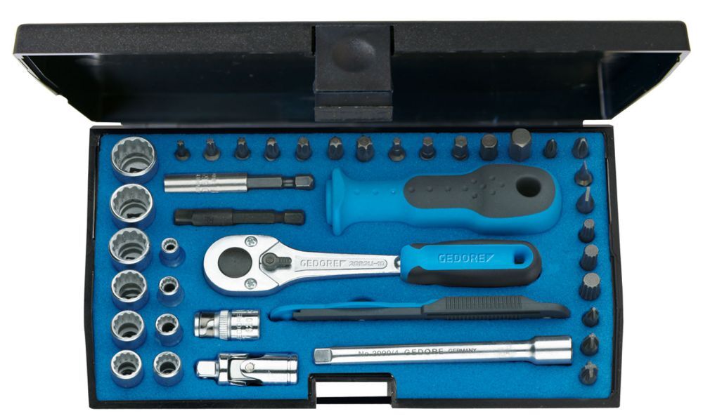 GEDORE Steckschlüssel-Satz 1/4" 40-tlg UD-IN-IS-PH-PZ-TX Produktbild GEDORE Steckschlüssel-Satz 1/4" 40-tlg UD-IN-IS-PH-PZ-TX