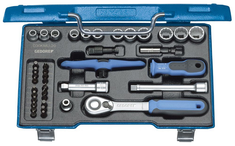 GEDORE Steckschlüssel-Satz 3/8" 40-tlg IN-IS-PH-PZ-TX-XZN Produktbild GEDORE Steckschlüssel-Satz 3/8" 40-tlg IN-IS-PH-PZ-TX-XZN
