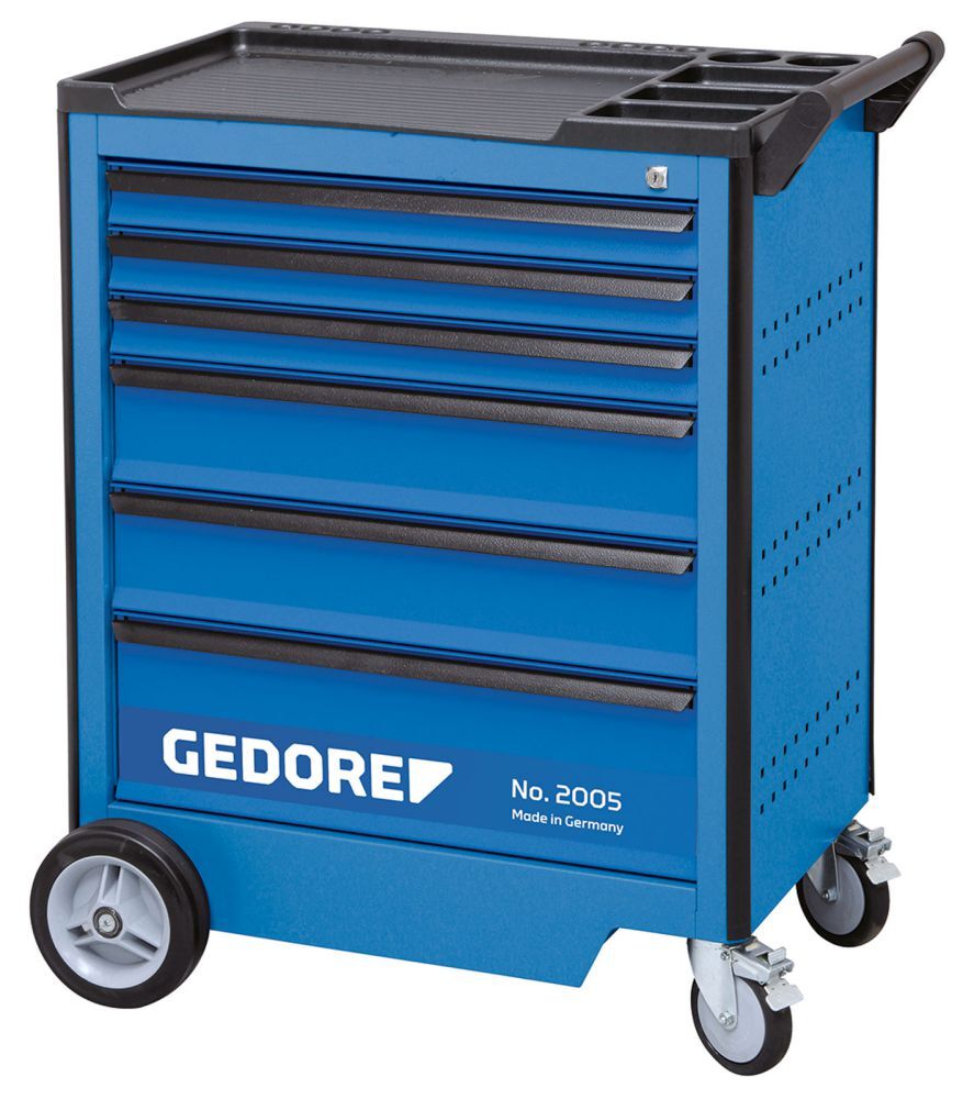 GEDORE Werkzeugwagen 985 mm hoch 6 Schubladen blau Produktbild GEDORE Werkzeugwagen 985 mm hoch 6 Schubladen blau