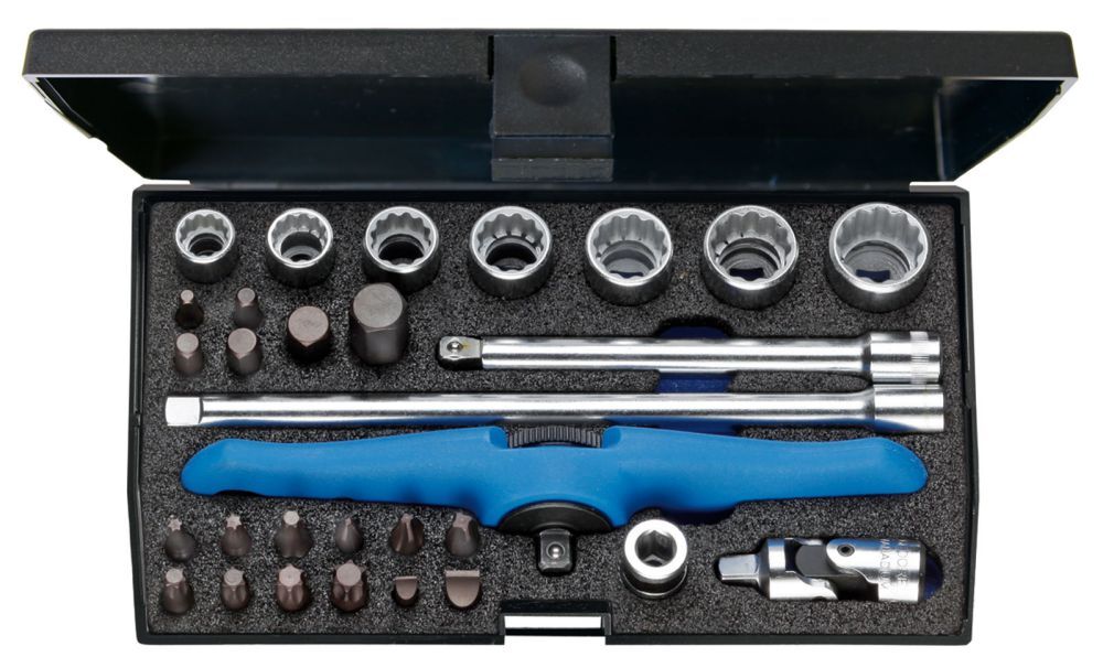 GEDORE Bordwerkzeugsatz 1/4" für Motorrad, 30-tlg Produktbild GEDORE Bordwerkzeugsatz 1/4" für Motorrad, 30-tlg