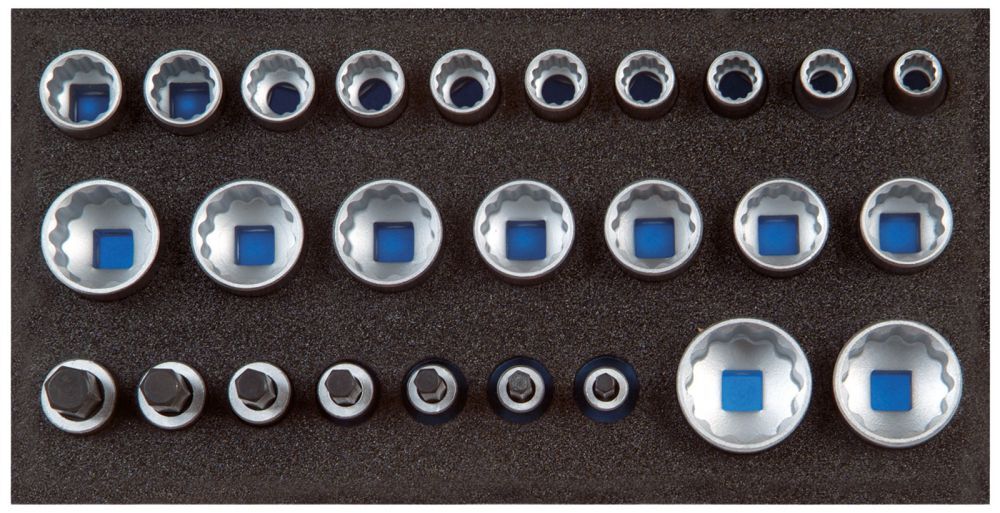 GEDORE Satz Steckschlüsseleinsätze 1/2 UD-Profil in Check-Tool-Modul Produktbild GEDORE Satz Steckschlüsseleinsätze 1/2 UD-Profil in Check-Tool-Modul