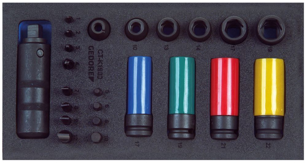 GEDORE Schraubenlöser Sortiment 1/2 in Check-Tool-Modul Produktbild GEDORE Schraubenlöser Sortiment 1/2 in Check-Tool-Modul