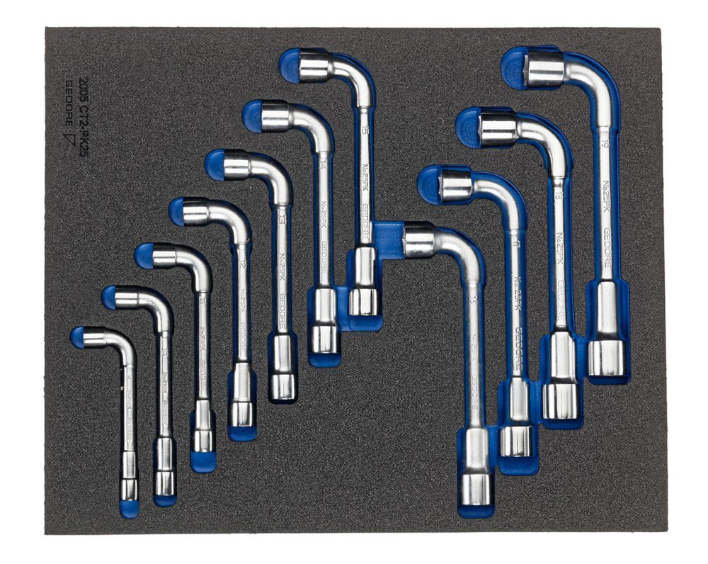 GEDORE Doppelsteckschlüssel-Satz in Check-Tool-Modul, 11-tlg Produktbild GEDORE Doppelsteckschlüssel-Satz in Check-Tool-Modul, 11-tlg