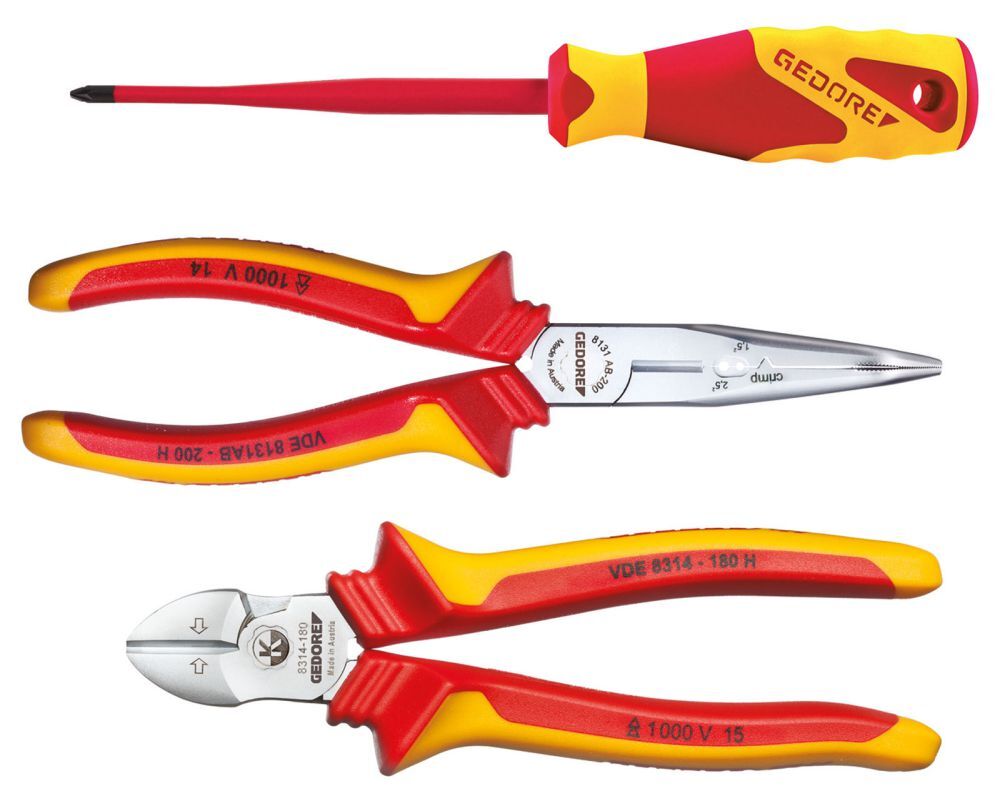 GEDORE VDE Zangen mit 3 Teilen L-BOXX Mini Produktbild GEDORE VDE Zangen mit 3 Teilen L-BOXX Mini