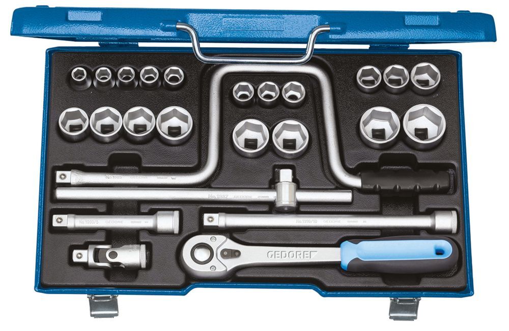 GEDORE Steckschlüssel-Satz 1/2" 25-tlg 10-32 mm Produktbild GEDORE Steckschlüssel-Satz 1/2" 25-tlg 10-32 mm