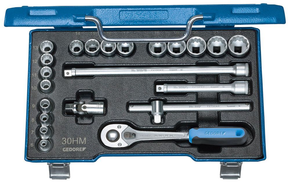 GEDORE Steckschlüssel mit 3/8 Zoll UD Profil 6 bis 22 mm Produktbild GEDORE Steckschlüssel mit 3/8 Zoll UD Profil 6 bis 22 mm