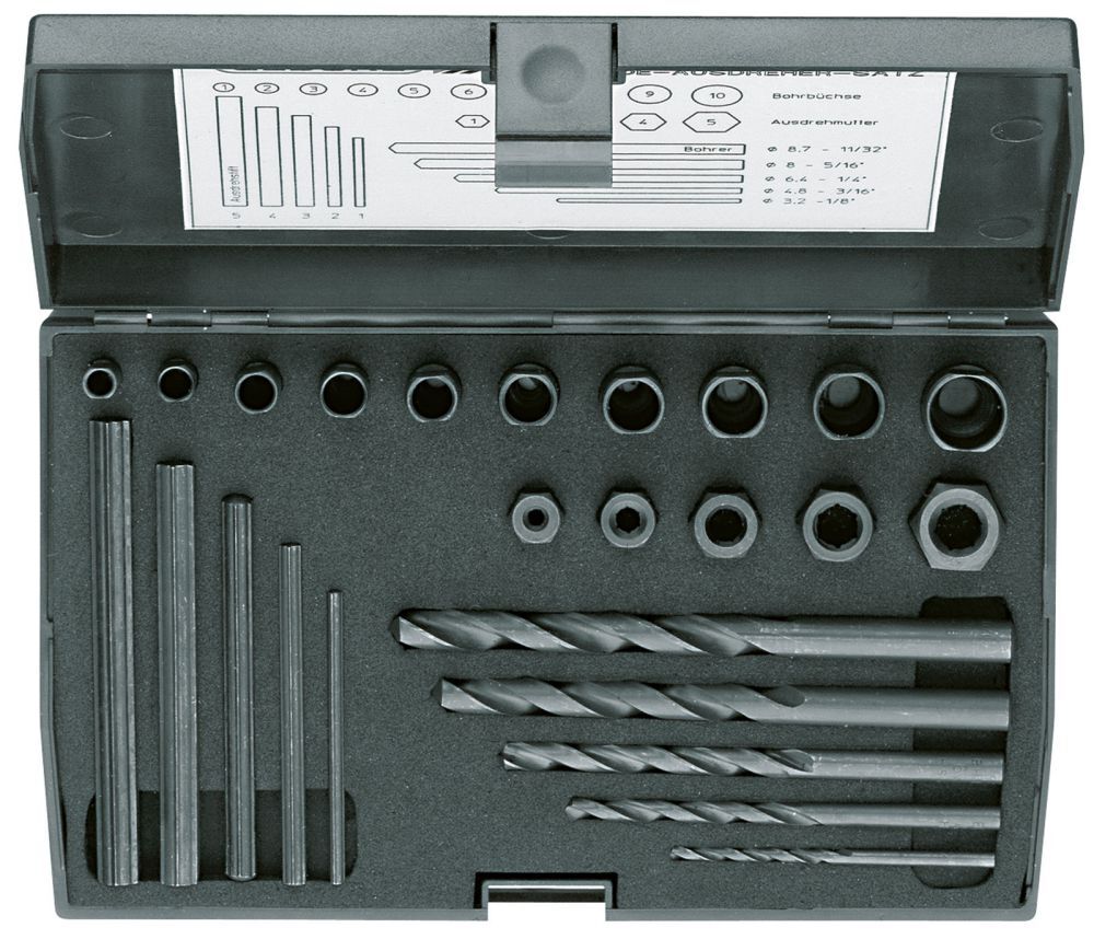 GEDORE Gewindeausdrehersatz 25-tlg GEDORE Gewindeausdrehersatz 25-tlg