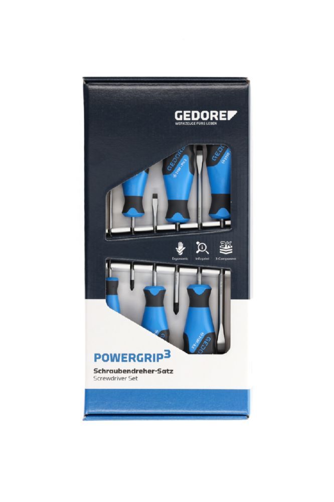 Produktbild GEDORE 3K Schraubendreher Satz 6-teilig IS 4-8 PH 1-2 2150-2160 PH-06