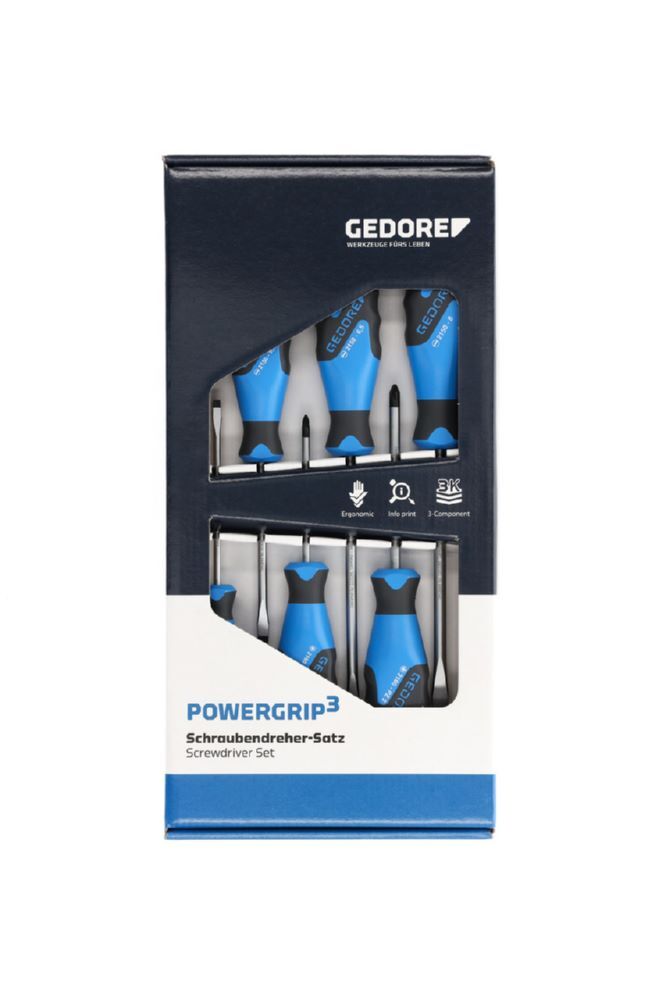 Produktbild GEDORE 3K Schraubendreher Satz 6-teilig IS 4-8 PZ 1-2 2150-2160 PZ-06