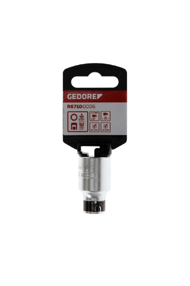 Produktbild R67100006 Bit-Adapter 1/2 4kt x 5/16 6-kant 38 mm bild 2
