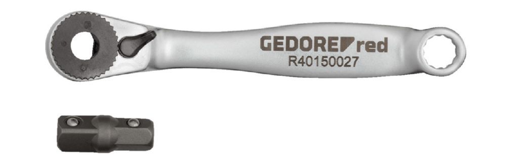 Produktbild GEDORE Bit Knarre Links/Rechts 1/4 91 mm RSW6 Grad+Adapter R40150027