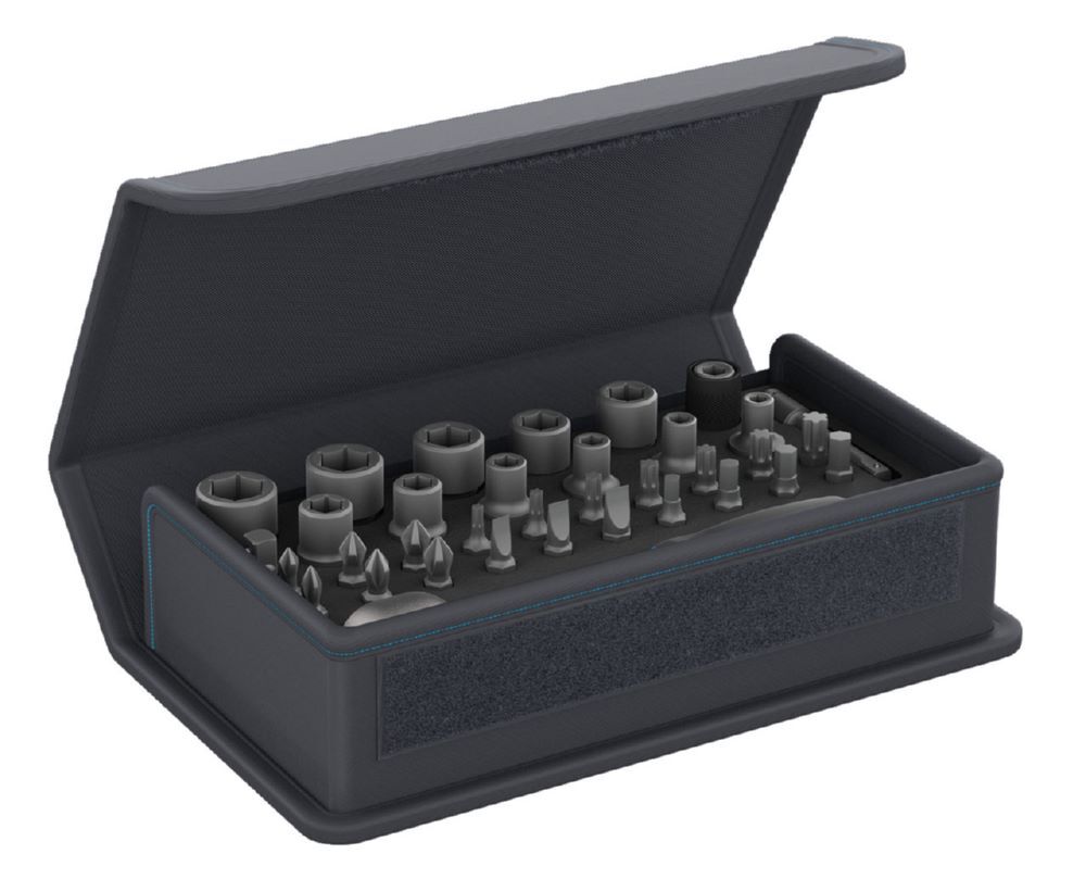 Produktbild TC 666-MU-20 Bit-Steckschlüssel-Satz mit Knarre 1/4" 35-teilig bild 2