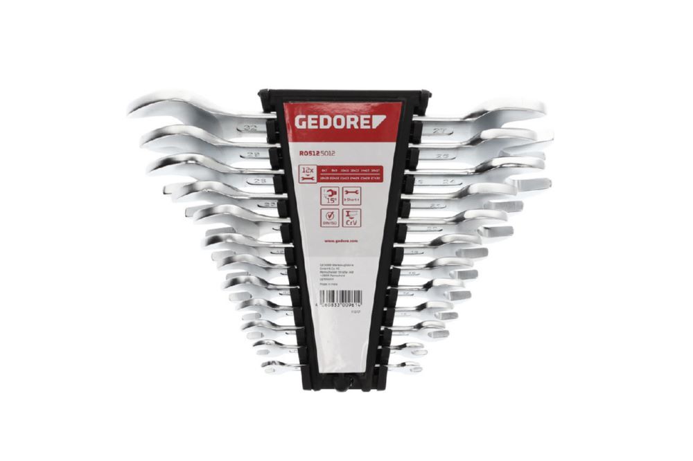 Produktbild R05125012 Doppelmaulschlüssel Satz kurz SW6-32 mm 12-teilig bild 6