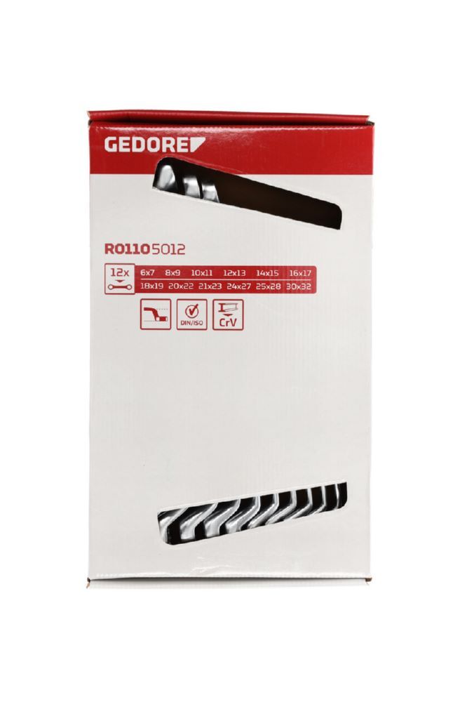 Produktbild R01105012 Doppelringschlüssel Satz SW6-32 mm 12-teilig bild 2
