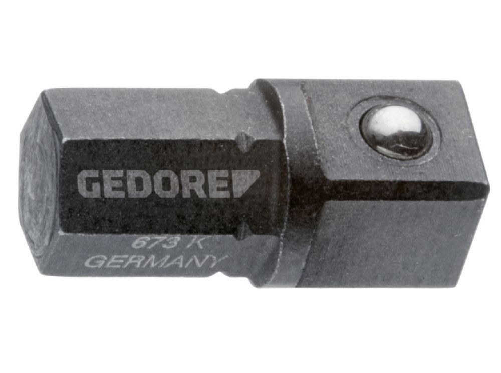 Produktbild GEDORE Einsatz-Halter kurz 1/4 Zoll 6-kant - 1/4 Zoll 4-kant 673 K