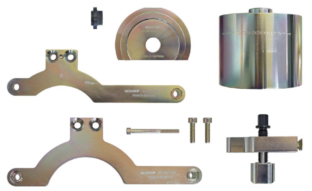 Produktbild GEDORE Ergänzungssatz für KL-0214-221 Doppelsilentlager-Werkzeug KL-0214-241