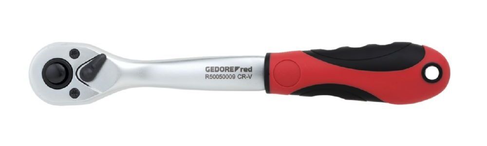 Produktbild GEDORE 2K Umschaltknarre 3/8 gekröpft 206 mm Rückschwenkwinkel 10 Grad R50050009