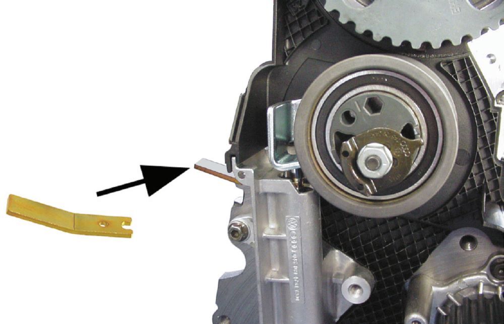 Produktbild KL-0280-16 Halteblech, Riemenspanner, VW-Audi bild 2