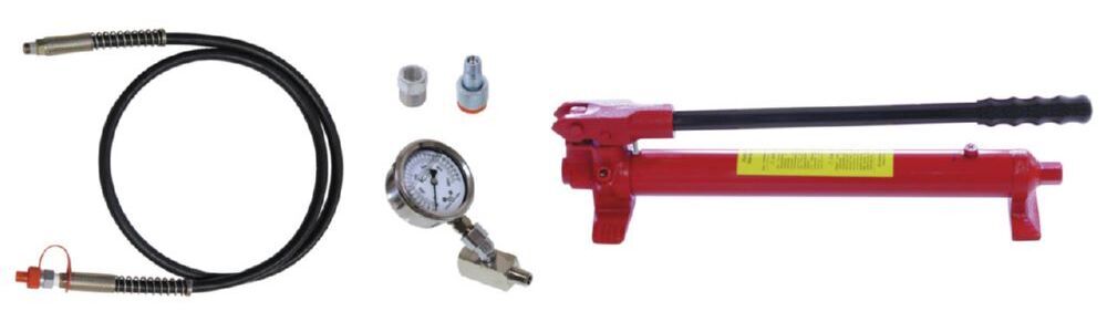 Produktbild KL-0215-35 M25 Hydraulik-Handpumpe mit Manometer, 17 t bild 3