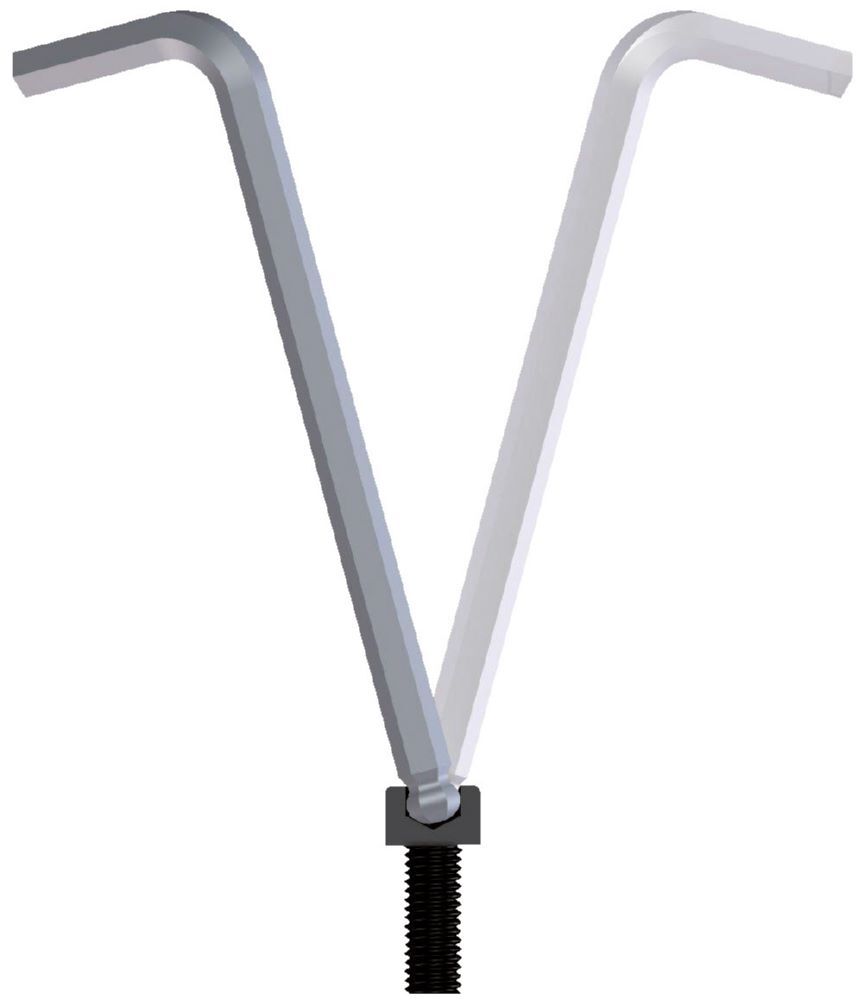 Produktbild 42 KEL 1,5 Winkelschraubendreher XL Kugelkopf Innen-6-kant 1,5 mm bild 2