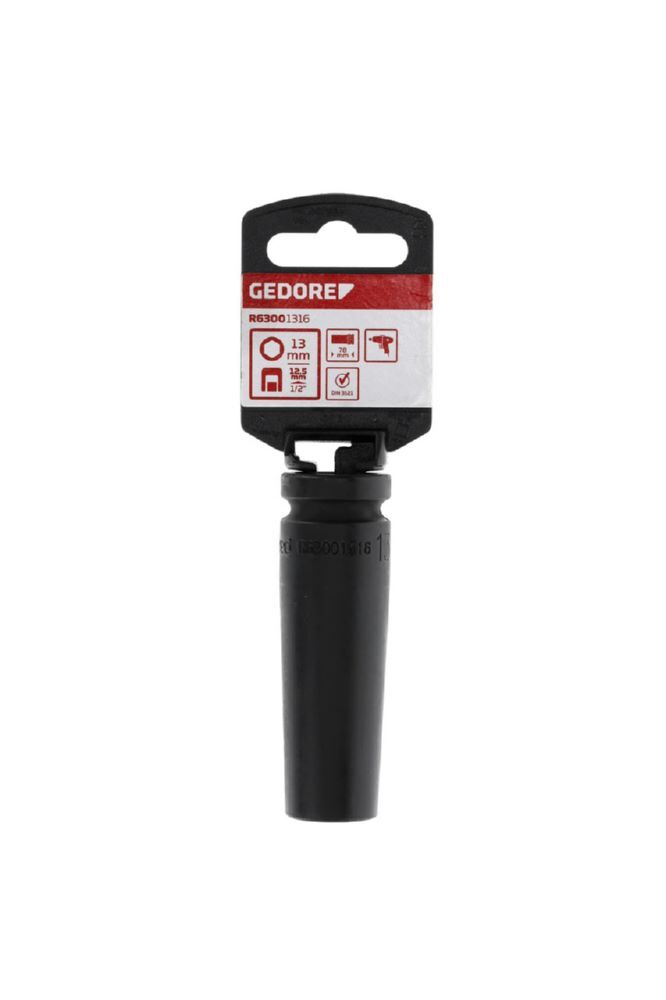 Produktbild GEDORE Kraftschraubereinsatz 1/2 Zoll 6-kant 13 mm Länge 78 mm R63001316