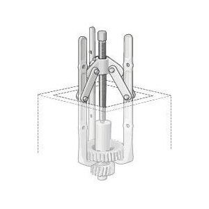 Produktbild 1.14/1L Lüfterabzieher, 2-armig, für Bohrungen ab Ø 10 mm, 150x200 mm bild 2