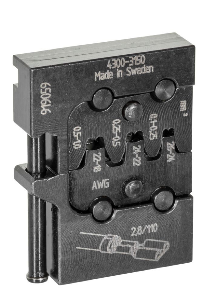 Produktbild 8140-11 Modul-Einsatz für Flachsteckhülsen 6,3 bild 2