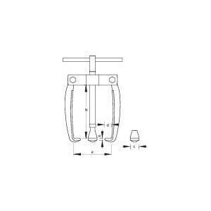 Produktbild 1.19/01 Polklemmenabzieher 3-armig 70x70 mm bild 2